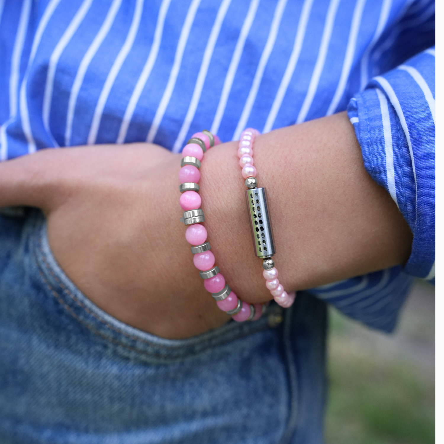 Roze / Zilver