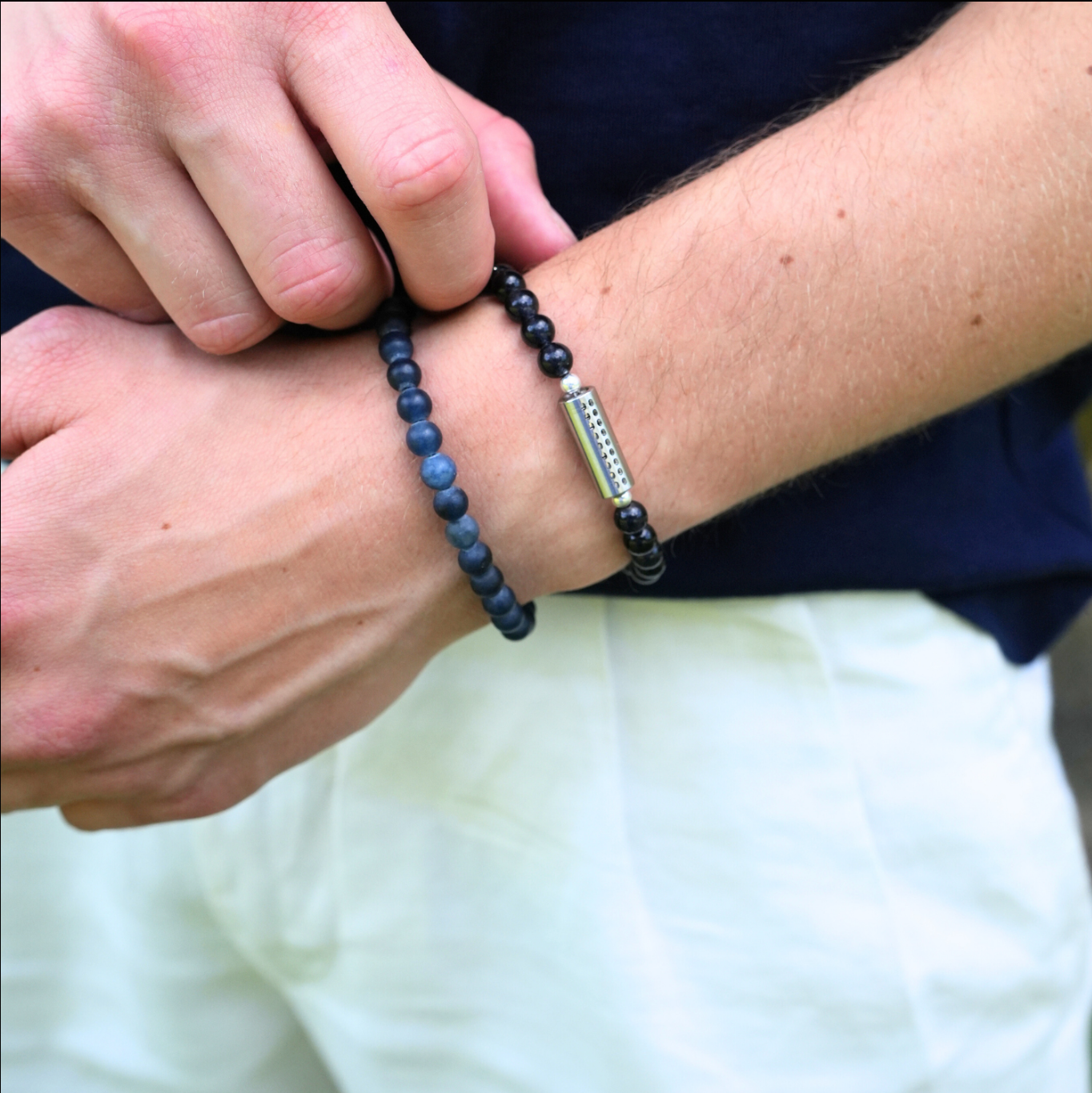 Donkerblauw / Zilver
